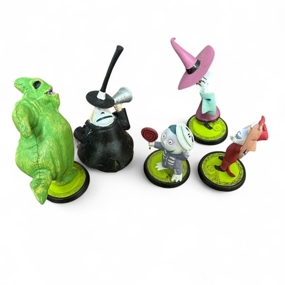 Nightmare Before Christmas 5 Figurines Touchstone Pictures - Picture 2 of 3